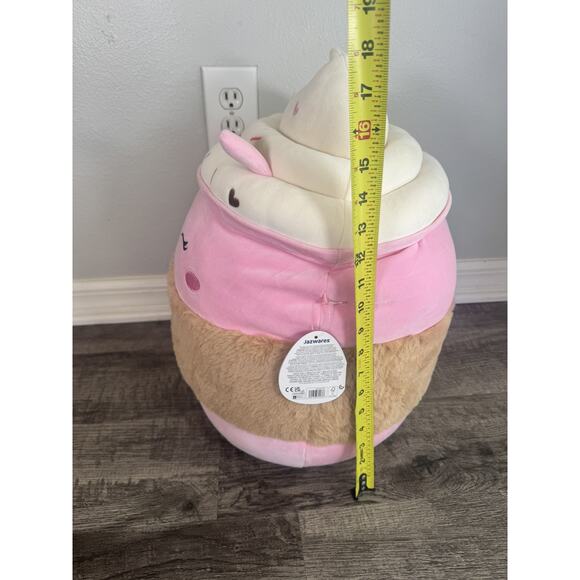 Squishmallow Jenny The Pink Latte 18” NEW With Tags Valentines Day 2025 - Picture 8 of 9